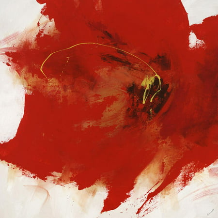 Hot Spot I Red Abstract Flower Painting Print Wall Art By Sydney