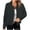 Dark Gray, variant on Herrnalise Jackets For Women Fashion Tops Long Sleeve Solid Blouse Button Outwear Sweatshirt Coat Shackets For Women 2024 fall Black,S