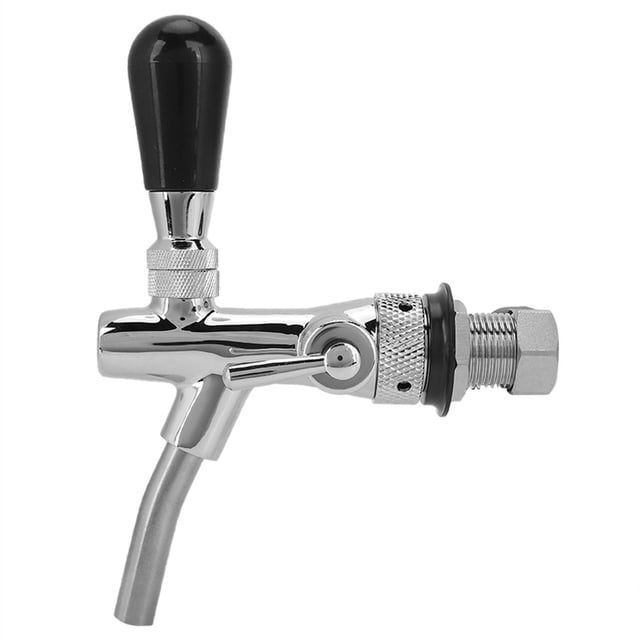 G5/8in Thread Beer Tap Faucet Adjustable Liquid Dispenser Homebrewing Tool with Quick Connector