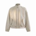 thumbnail image 1 of American Street Style Baseball Jacket Cleanfit Short Length Coat Men, 1 of 7