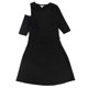 thumbnail image 1 of bar III Vestido acampanado con recortes para mujer, negro, grande, 1 of 2