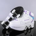thumbnail image 5 of Unisex Roller Skate Shoes - Sneakers - Roller Shoes 2-in-1 Suitable for Outdoor Sports Skating Invisible Roller Skates for Boys Girls, 5 of 12