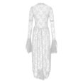 thumbnail image 2 of Meichang Lace Dress for Women Medieval Renaissance Dress Vintage Long Sleeve Lace Up Gothic Dress Carnival Masquerade Costume, 2 of 2