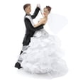 Aijlhda Desktop Dress Up Romantic Resin Bride and Groom Ornaments
