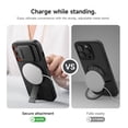 thumbnail image 6 of SURITCH for iPhone 14 Pro Case with Magnetic Camera Slide Cover and Adjustable Kickstand, Compatible with MagSafe, Shockproof Bumper Case Slim Protective Cover, Black, 6 of 9