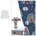 thumbnail image 5 of Rainbow Decorative Curtains, Hand-Painted with Lovely Rainbows and Clouds, Suitable for Children Girls Bedroom Living Room Nursery, 2 Panel Set,42X54 Inch, 5 of 6