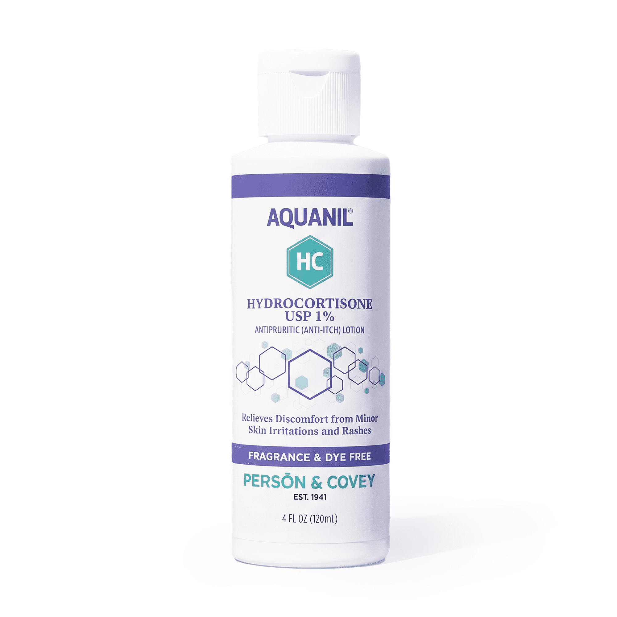Aquanil HC Hydrocortisone 1% Anti-Itch Lotion, Fragrance-Free, 4 oz