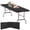 Black, variant on 8FT Portable Folding Table, 94"x29" Extra-Wide Fold-in-Half Table for Large Events, Weddings & Catering - Heavy-Duty Indoor/Outdoor Banquet Table with Carrying Handle