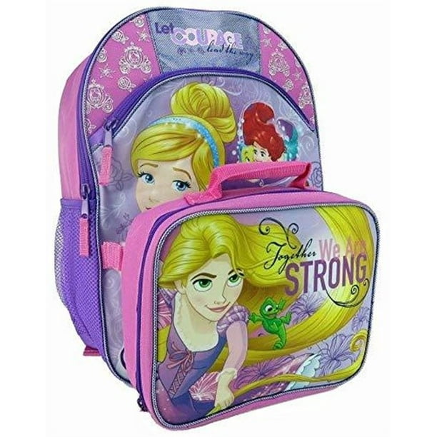 Disney Princess 16 Backpack With Lunch Bag Set