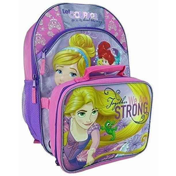 Disney Princess 16" Backpack with Lunch Bag Set