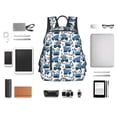 thumbnail image 4 of Balery Blue Excavator Mochila ligera para hombre y mujer: duradera e impermeable, ideal para la escuela, el trabajo, viajes y uso diario., 4 of 7