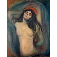 thumbnail image 3 of Munch, Edvard 19x24 Black Modern Framed Museum Art Print Titled - Madonna, 1894, 3 of 5