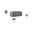 thumbnail image 2 of Meridian Furniture Mackenzie Grey Durable Linen Textured Modular Sofa, 2 of 9