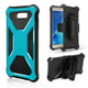 LG X Power 2, X Charge, Fiesta, Fiesta 2, K10 Power Case, Housse de Clip Combo Robuste en Fibre de Carbone Mince - Turquoise – image 1 sur 5