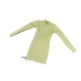 thumbnail image 1 of Ropa femenina a escala 1/6 para figura de acción de 12 pulgadas, traje de manga larga, cuello redondo, vestido ajustado, ropa de moda coleccionable Verde claro, 1 of 10