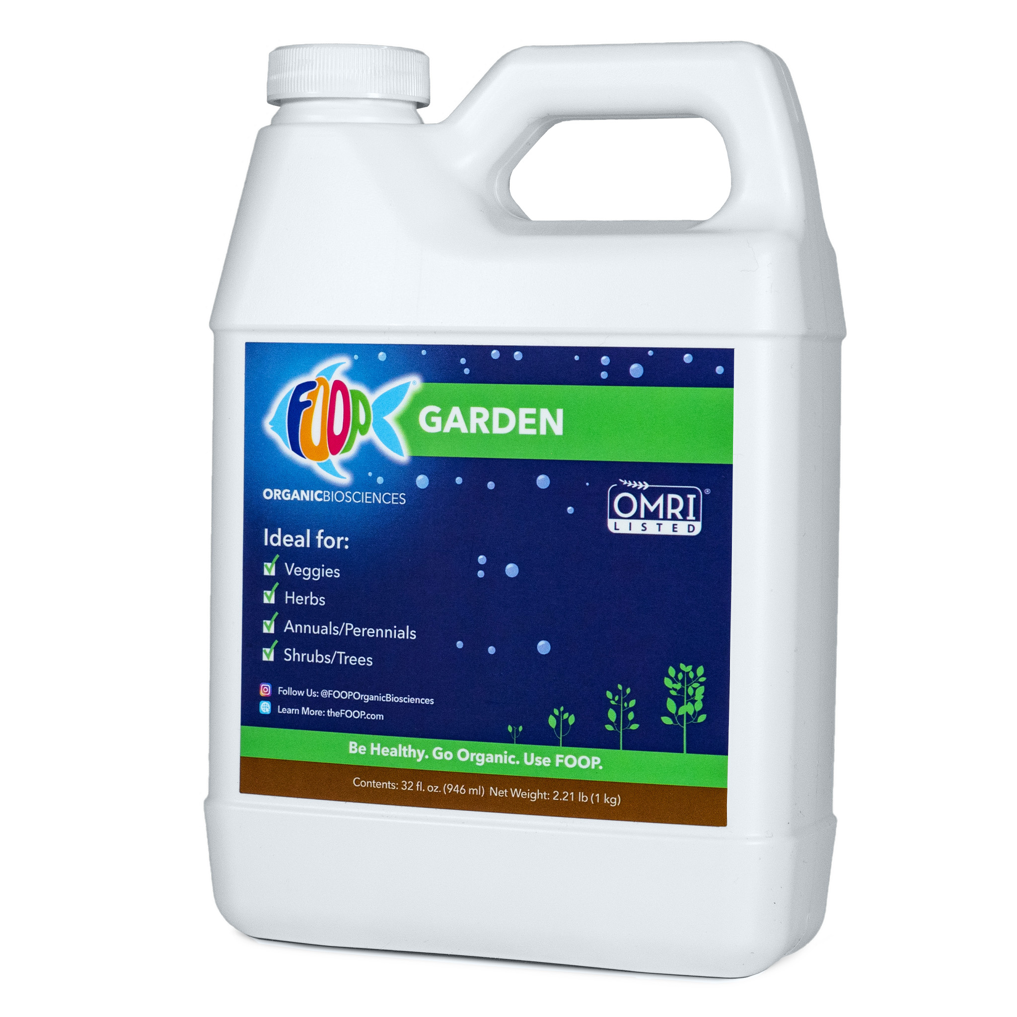 FOOP Garden GeneralPurpose Organic Plant Food for Veggies, Fruits