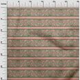 thumbnail image 2 of oneOone Silk Tabby Fabric Floral Block Print Sewing Fabric BTY 42 Inch Wide, 2 of 4