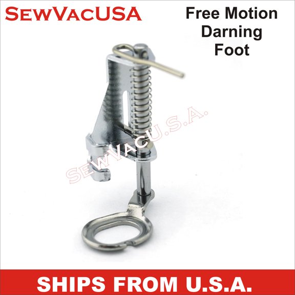 Metal Free Motion/ Darning Foot Fits SINGER Model HD500 & More See Description