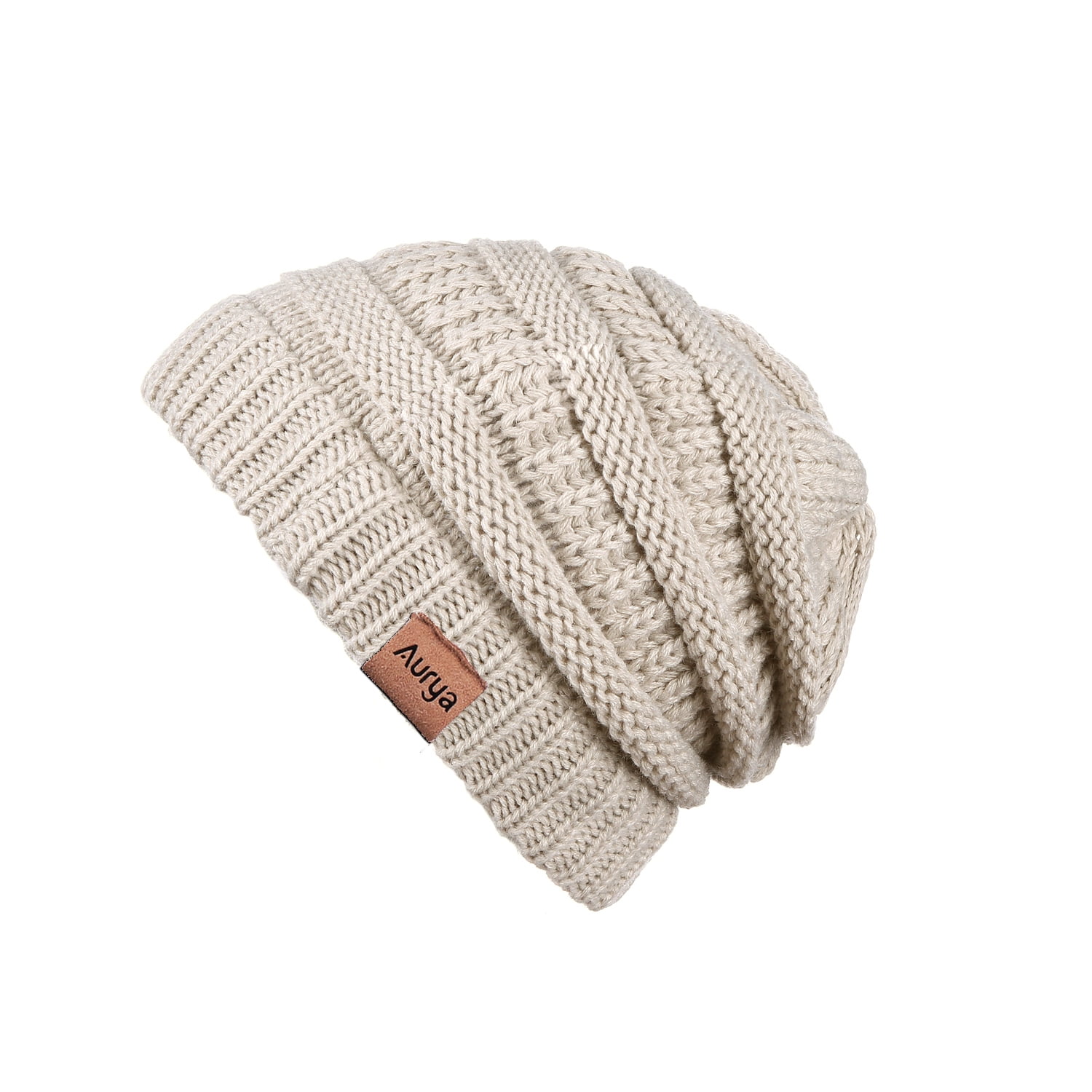 mens cable knit bobble hat