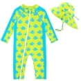 thumbnail image 1 of Traje de baño UNIFACO para bebés de 9 a 12 meses con gorro, 1 of 5