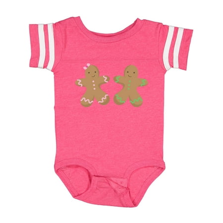 

Inktastic Twin Gingerbread Boy and Girl Co Gift Baby Boy or Baby Girl Bodysuit