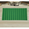 thumbnail image 1 of Plaid Decorative Rug, Lumberjack Fashion Buffalo Checks Pattern Retro Style Grid Composition, Quality Carpet for Bedroom Dorm and Living Room, 6 Sizes, Fern Green, by Ambesonne, 1 of 1