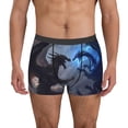 thumbnail image 1 of Balery Black And Blue Lightning Dragon Calzoncillos bóxer para hombre, ropa interior de algodón suave y transpirable con cinturilla de nailon-Large, 1 of 5