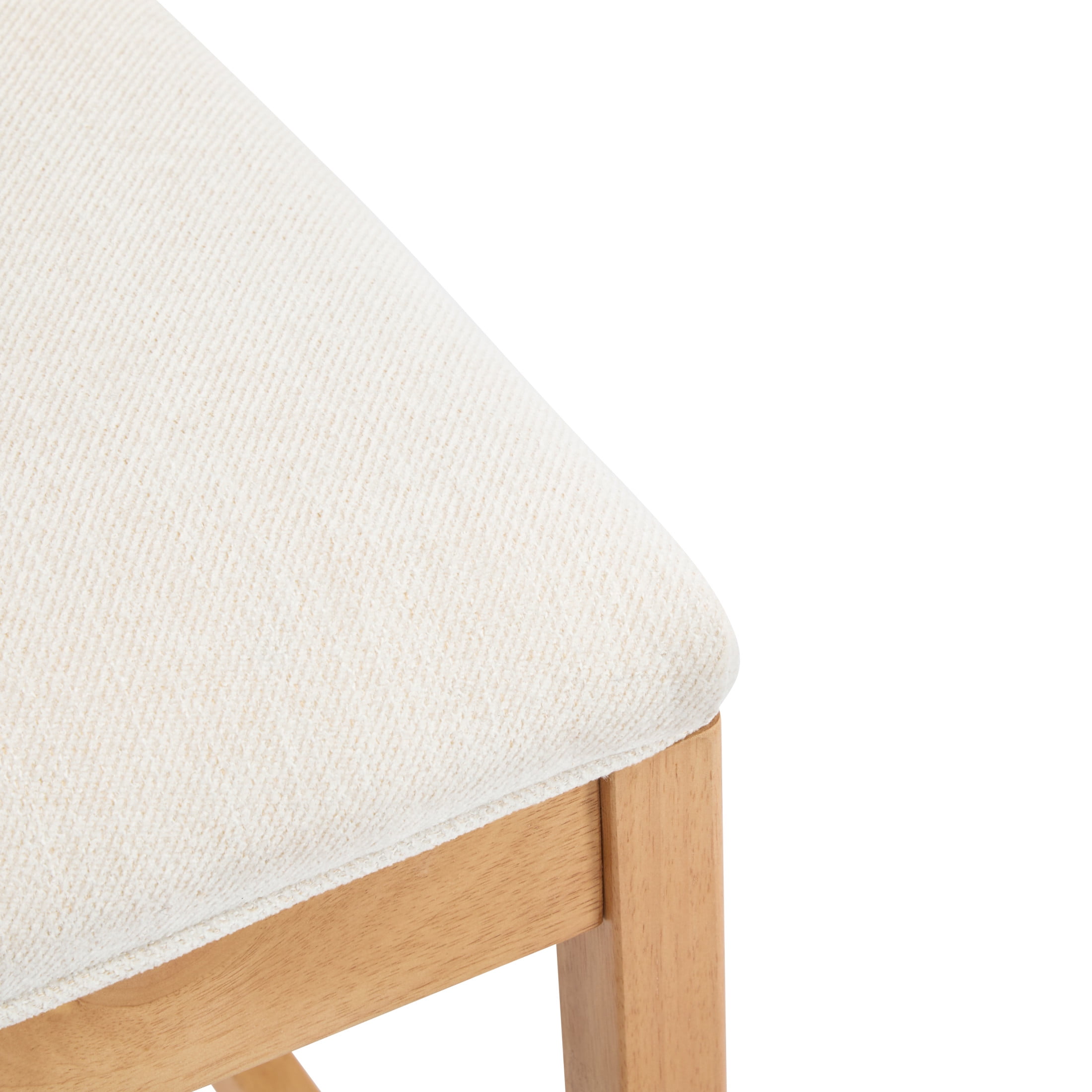 Christopher Knight Home Counter Height Bar Stools, Wood Frame and Rattan Backrest, Natural+Beige, Set of 4