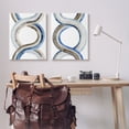 thumbnail image 2 of Stupell Industries Two Dimensional Spiral Helix Brown Blue Abstract Lines, 24 x 30,Design by Grace Popp, 2 of 6