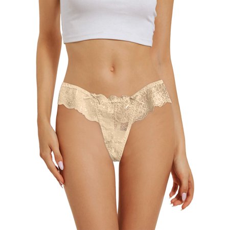 

Hunpta Underwear Women Sexy Thong Lace Panties Breathable Quick Dry Thong Panties