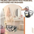 thumbnail image 4 of Ver Beauty Large Clear Makeup Bag with Shoulder Strap, Waterproof Organizer, 4 of 9