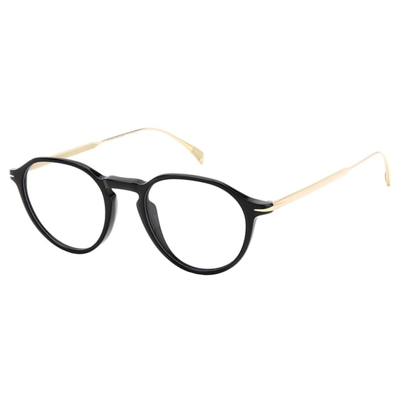 David Beckham - DB 1105, Round acetate men BLACK