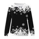 thumbnail image 3 of Gibobby Sudaderas de Navidad para mujer Suéter Tops para mujer Diario Navidad Estampado O CuelloAjuste Suéter Tops Casual Manga larga (Negro,G), 3 of 5