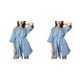 thumbnail image 4 of Albornoz de Gasa de Capas Minnieouse para Mujer Ropa de Dormir con Cordones Algodón, 4 of 6