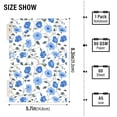 Blue Flower Pattern A5 Notebook Refillable 60 Sheets Detachable Ring ...