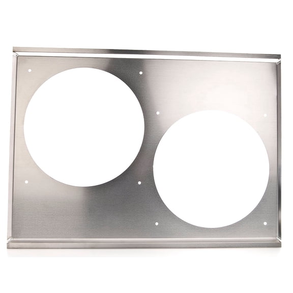 JEGS 52066 Aluminum Fan Shroud For Dual 11 in. Fans 25 5/8 in. W x 17 1/2 in. H