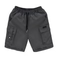 thumbnail image 6 of Mifsaly Mens Shorts Cargo Quick Dry Lightweight Hiking Shorts with Multi Pockets Elastic Drawstring Waist Workout Outdoor Casual Summer Clothes with Multi Pockets Dark Gray,XS, 6 of 6
