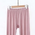 thumbnail image 5 of ylioge M-5X Plus Size Pajama Pants for Women Soft-Modal Casual Solid Color Elastic Waist Straight Leg Comfortable Loungewear Sleepwear Pajamas Pant, 5 of 5
