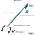 thumbnail image 2 of Unger Nifty Nabber Reacher Grabber Tool - Lightweight, Rubberized Tip - 48", Green, 2 of 9