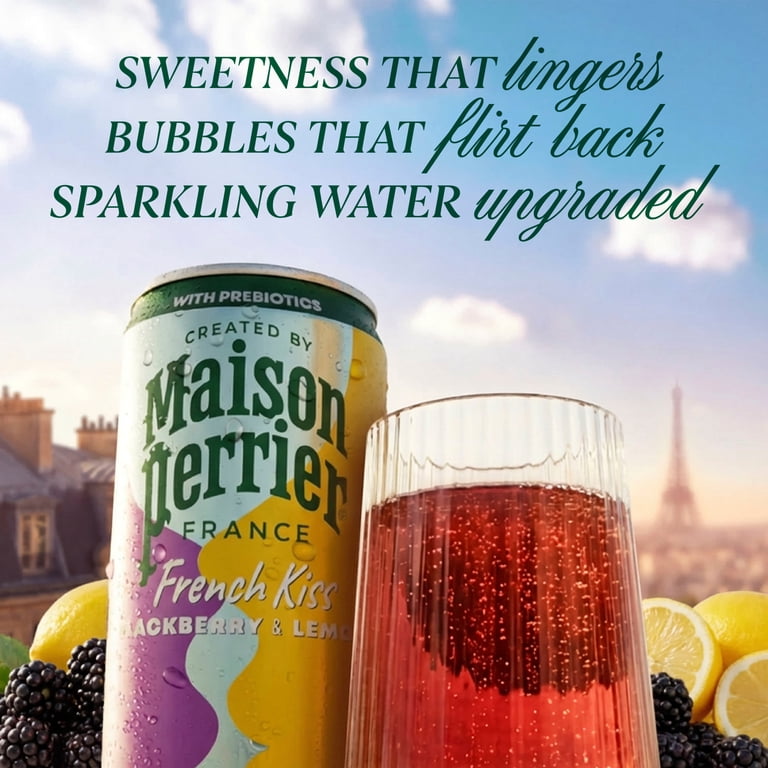 Maison Perrier French Kiss Sparkling Juice Beverage, Blackberry