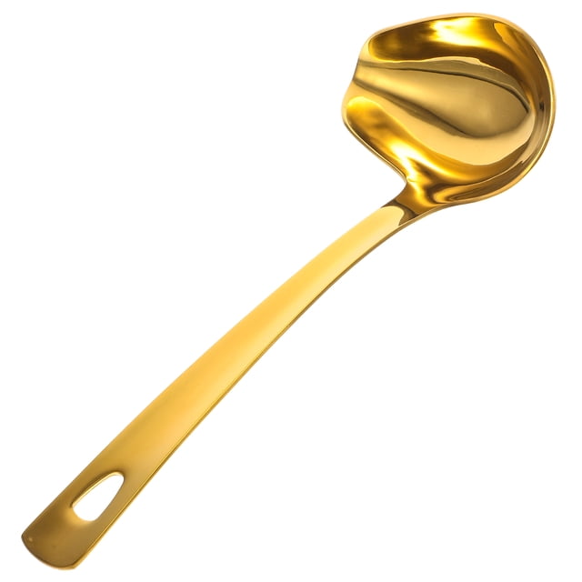 MasteelfCA Stainless Steel Gravy Ladle Kitchen Soup Spoon Stainless Spoon Kitchen Oil Spoon