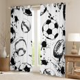 thumbnail image 2 of Castle Fairy Football Baseball Black Out Curtains for Teens Women Men,Sport Gamer Curtains Pack Of 2 (42X63 Each),Abstract Watercolor Splash Bedroom Curtains,Lightweight Room Decor, 2 of 6