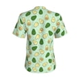 thumbnail image 3 of Uemuo Avocado Printed Women's Classic V-Neck T-Shirt - Soft, Breathable, Moisture-Wicking, Perfect for Casual, Office, Travel, and Everyday Wear-Medium, 3 of 5