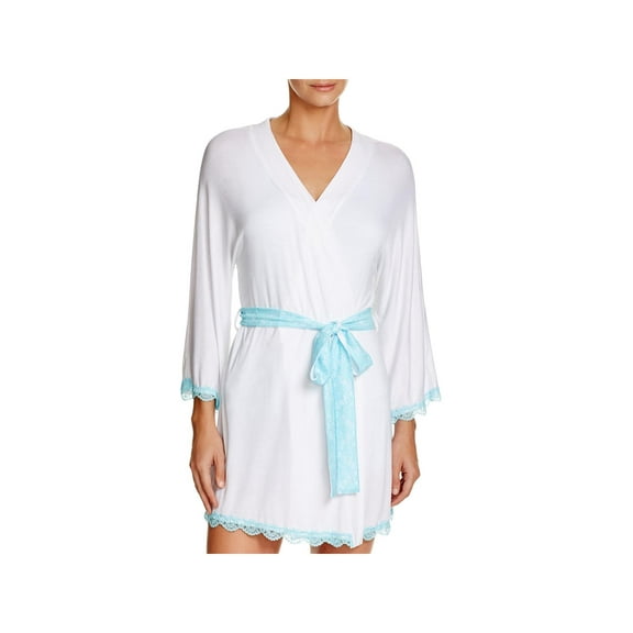 Honeydew Womens All American Bride Lace Trim Wrap Robe