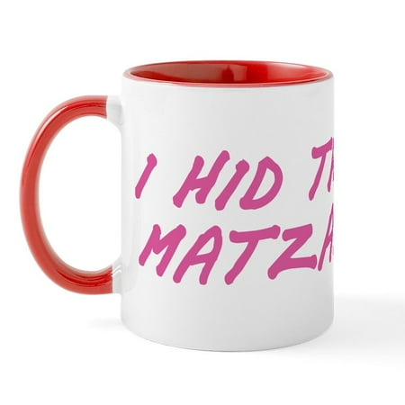 

CafePress - Matzah Pink Mug - 11 oz Ceramic Mug - Novelty Coffee Tea Cup