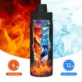 thumbnail image 5 of Daiia Astronaut Cosmic Rainbow Printed 18 OZ Sports Insulated Kettle Drinking Cup Water Bottle Stainless Steel Kettle Portable Cup For Gym, 5 of 7