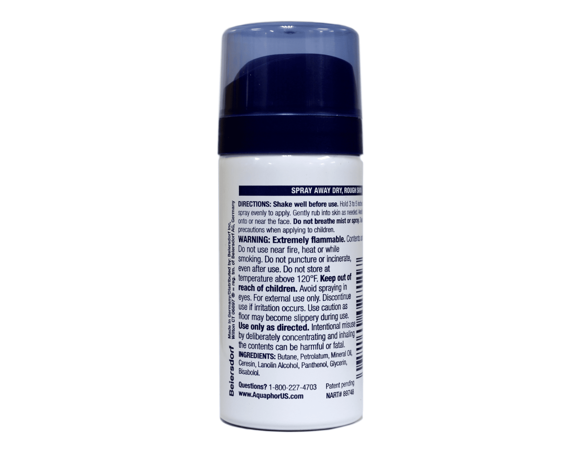 Aquaphor Ointment Body Spray Advanced Therapy Travel Size 0.86 oz Pack of 2