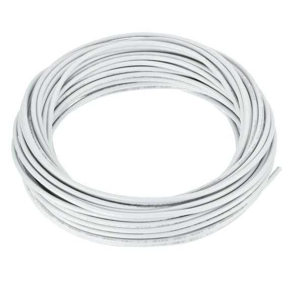 18AWG Wire 18 Gauge Stranded Wire Hookup Wire, UL1015 Tinned Copper Wire 15m/50ft White