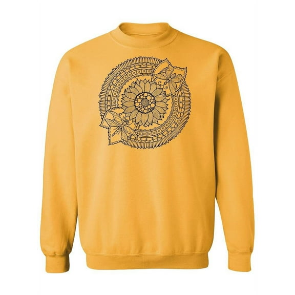 Flower Mandala Design . Sweatshirt Women -Image by Shutterstock, Female Medium