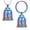 Rainbow, variant on 2PCS Set [ Necklace + Keychain ]Cross Motorcycle Soundable Bell Urn Pendant Cremation Jewelry for Ashes Holder Memory Necklace Memorial Jewelry Keyring Keychain